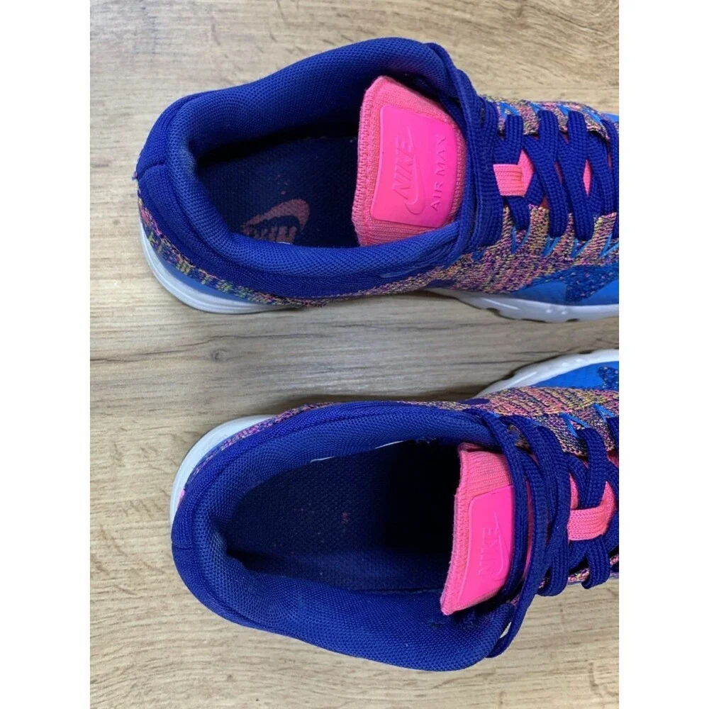 Nike Women Air Max 1 Ultra Flyknit Running Shoes Photo Blue Rose Blast Size 7.5 - Picture 15 of 16